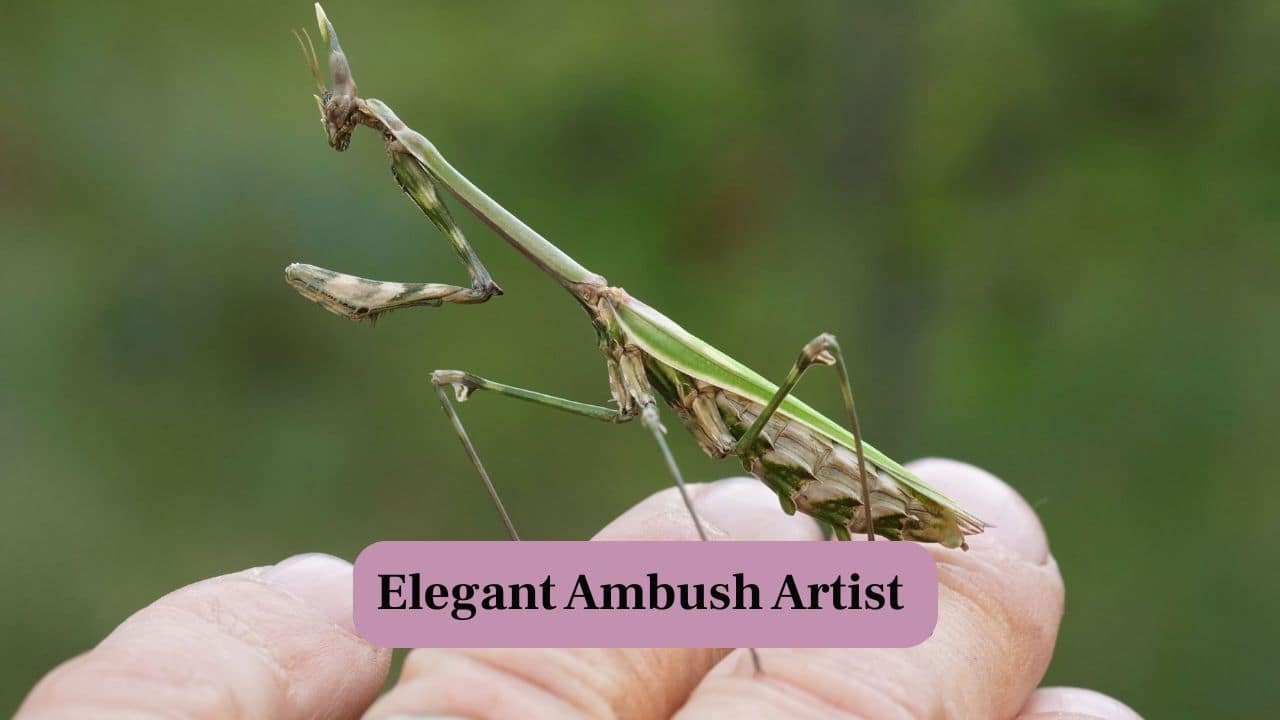 1. Elegant Ambush Artist: The pink Empusa mantis blends perfectly with flowers, waiting silently to strike its unsuspecting prey with deadly precision. (Image: Canva)