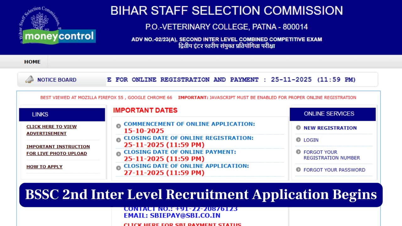 BSSC 2nd Inter Level Recruitment: Application begins for 23175 vacancies; check link to apply here