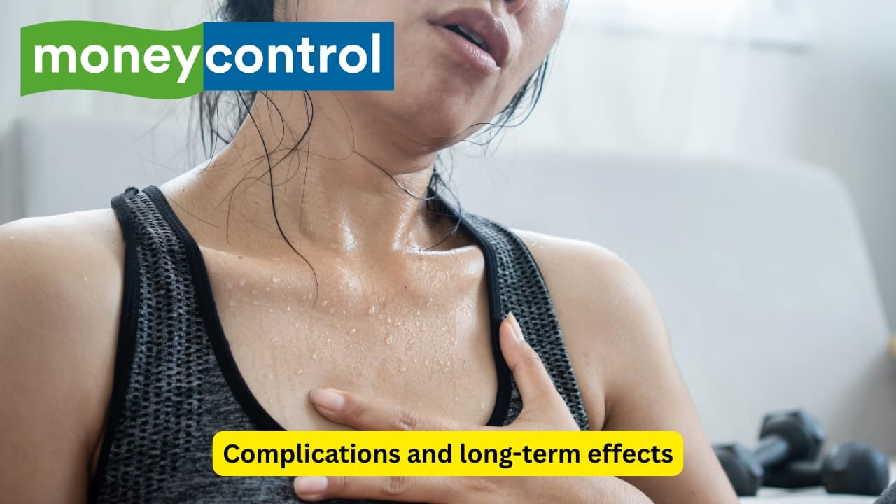 Complications and long-term effects People who have had gastritis for a long time can present with features of anemia (reduced haemoglobin in the bloodstream) like breathlessness on walking and pallor. Anemia results due to occult bleeding or underlying vitamin B12 deficiency in the diet (common in vegetarians). (Image: Canva)