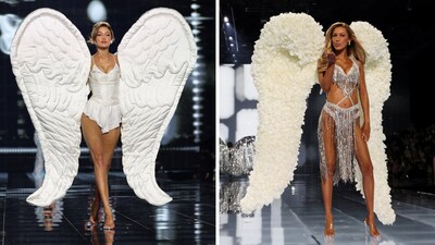 Gigi Hadid and Bella Hadid return to the Victoria’s Secret fashion show in angelic looks, see pics