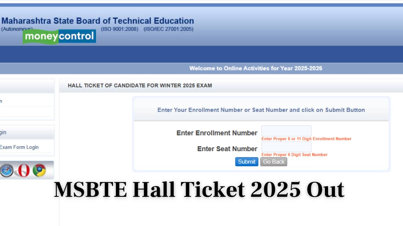 MSBTE Hall Ticket 2025 Out at msbte.ac.in; Check direct link to download here