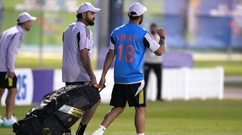 Virat Kohli and Rohit Sharma sweat it out ahead of Australia clash. (Photo: PTI)