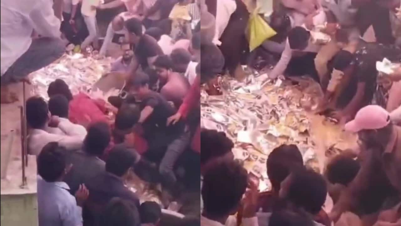 AIMIM leader's feast descends into chaos, videos of 'biryani rush' go viral: Watch