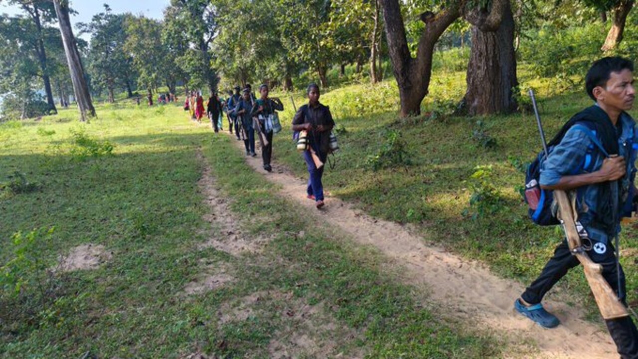 Chhattisgarh: 21 Naxals surrender in Kanker; hand over 18 weapons, including AK-47s