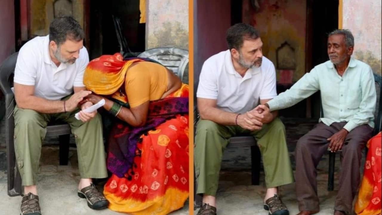 ‘Exploiting tragedy for optics’: BJP slams Rahul Gandhi as he meets family of mob lynching victim