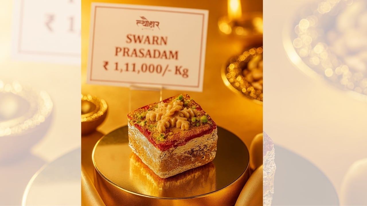 Jaipur store sells Diwali mithai for Rs1.1 lakh per kg: What makes these gold-plated sweets so expensive?