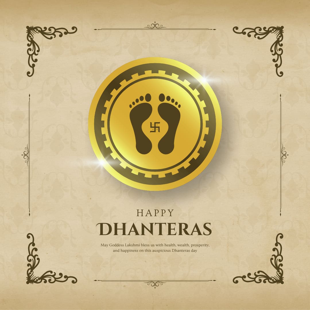 Happy Dhanteras 2025 Images and Pictures (canva)