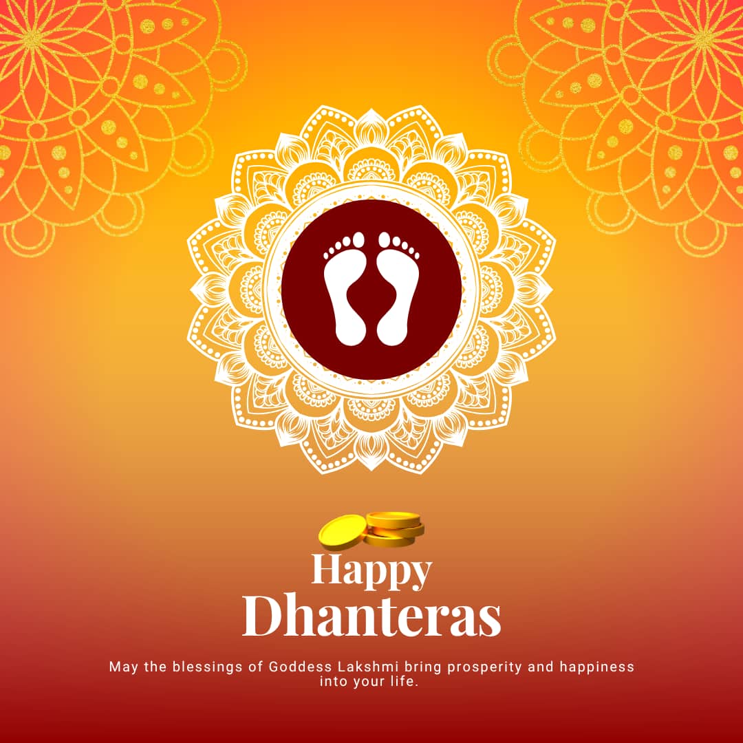 Happy Dhanteras 2025 Images and Pictures (canva)