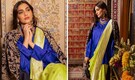 Sonam Kapoor swaps blouse for a relaxed shirt with her festive saree: PICS