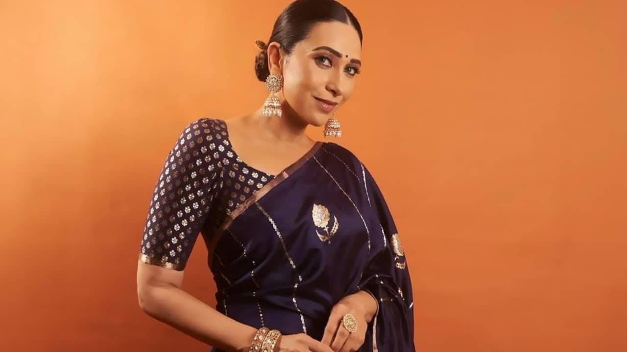 Karisma Kapoor brought retro sophistication to life with her bold multicoloured saree. The vibrant drape, paired with sleek hair and statement jewellery, was both nostalgic and chic. Karisma once again reminded everyone why she remains one of Bollywood’s eternal style icons. 