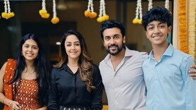 In Pics: Jyothika spends quality time with husband Suriya and their children