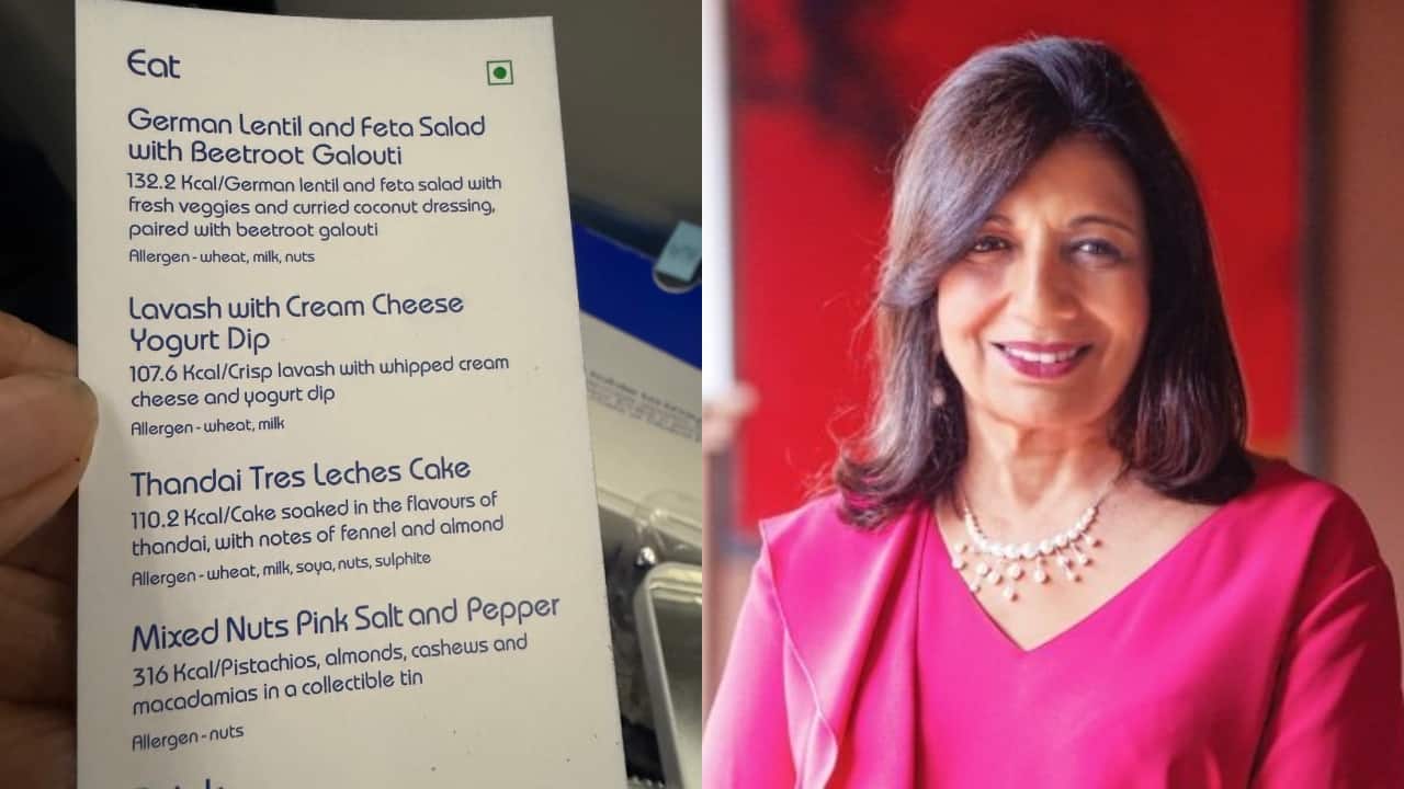 Kiran Mazumdar-Shaw slams IndiGo over ‘uninviting, tasteless’ gourmet menu: ‘Please do a customer survey’