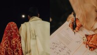 <strong>Zaira Wasim's Nikaah</strong><br />Former actress Zaira Wasim, best known for her work in films like Dangal and The Sky is Pink, surprised her fans as she announced her Nikaah with a rare Instagram post on October 17, 2025. She shared two pictures- one showed her signing the nikah nama, while the next one featured the newly-wed couple watching the moon with their backs facing the camera.