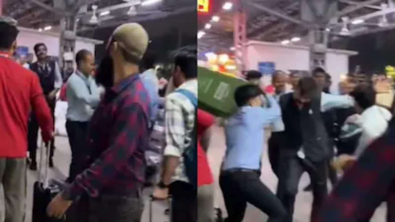Vande Bharat staff trade punches, belts and dustbins at Delhi’s Nizamuddin station, IRCTC takes action