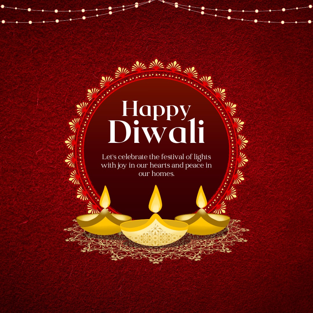 Happy Diwali 2025 Images and Pictures (canva)