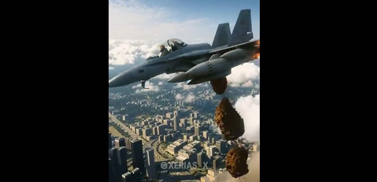 Trump shares AI video of himself as ‘King Trump’ piloting fighter jet over protesters | Watch