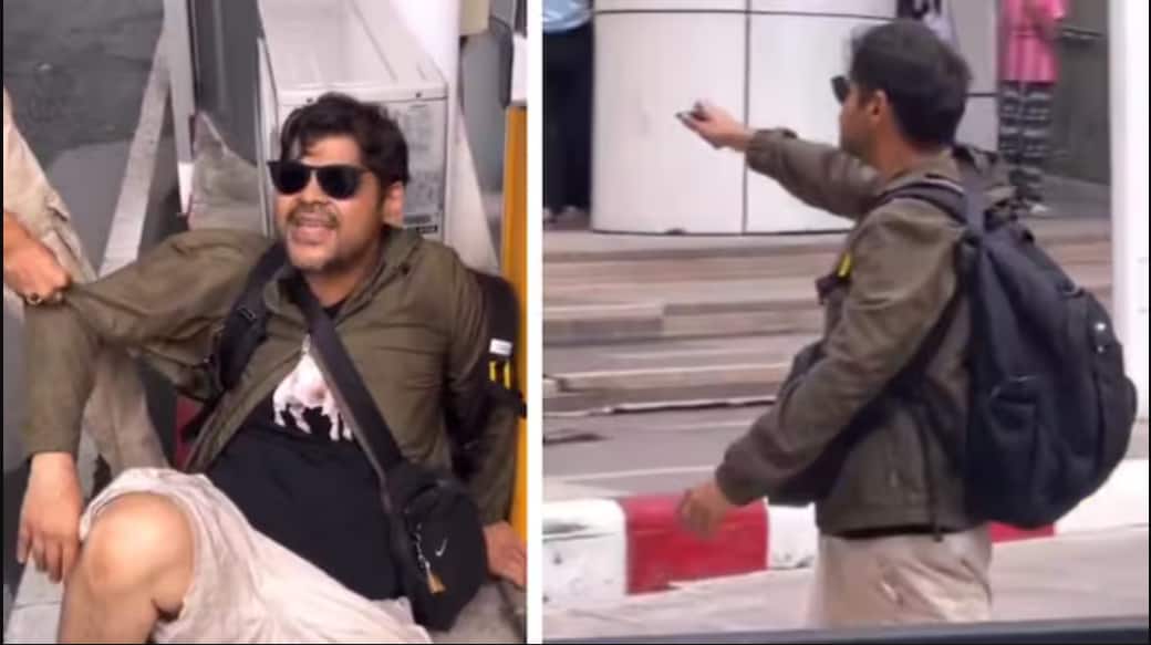 Indian man sparks chaos in Bangkok after waving pistol-shaped lighter at crowd | Watch 