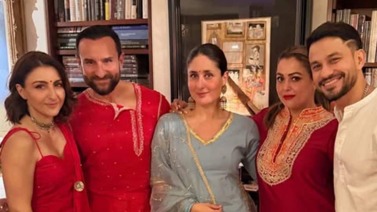 Kareena Kapoor, Saif Ali Khan, shine in festive spirits as Soha Ali Khan shares glimpses from pre-Diwali celebrations: See pics