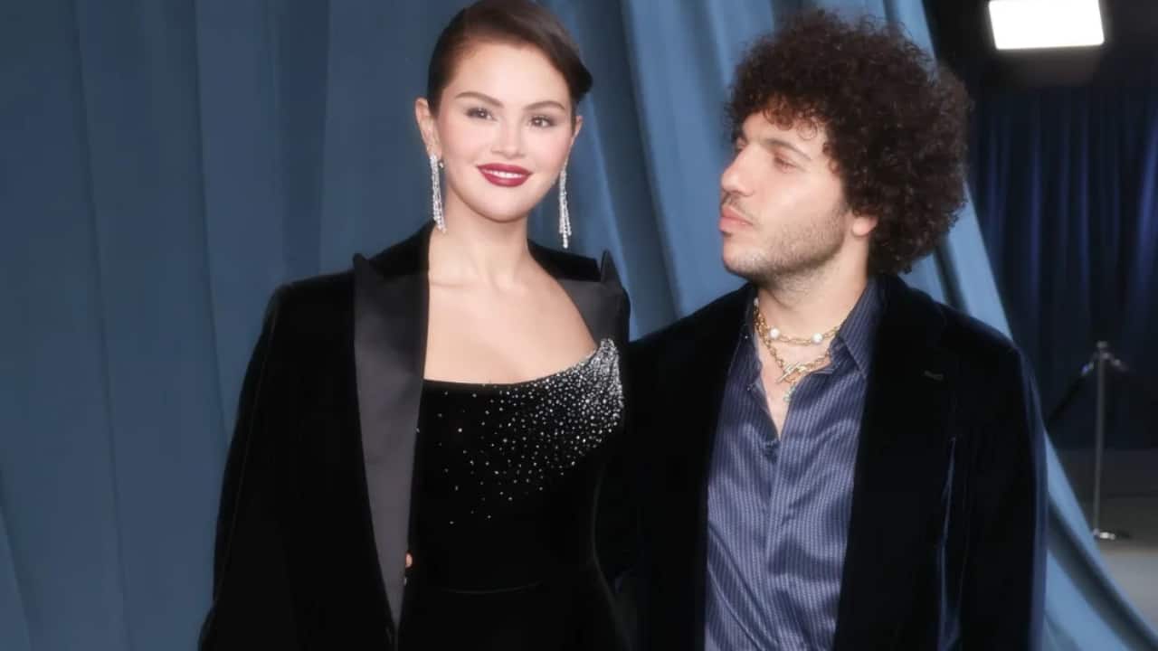Selena Gomez and Benny Blanco make first red carpet appearance after wedding at 2025 Academy Museum Gala