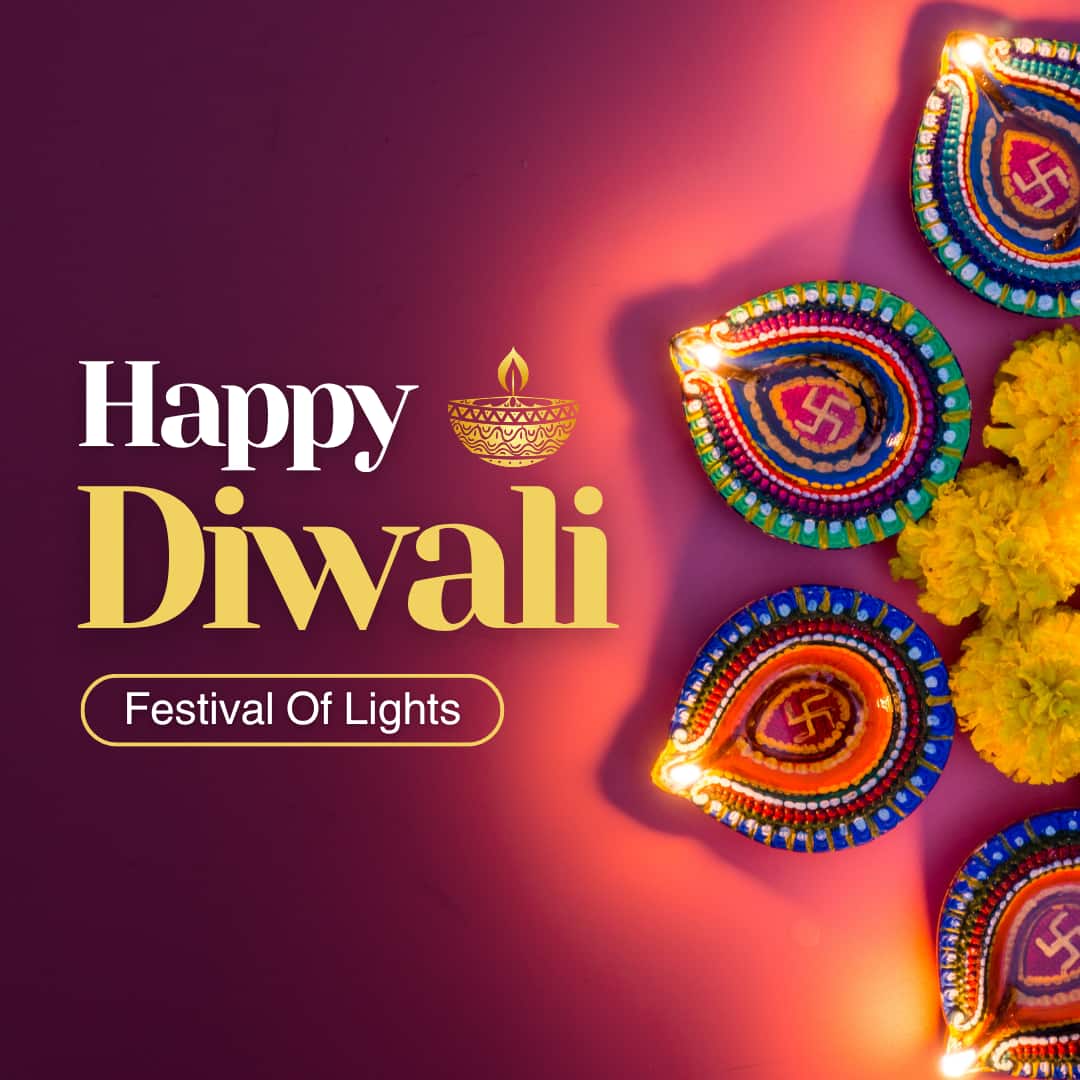 Happy Deepawali (Diwali) Wishes / Images / Pictures (canva)