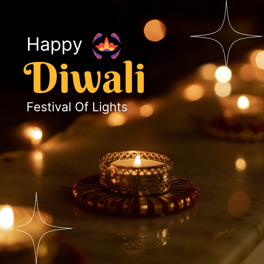 Happy Deepawali (Diwali) Wishes / Images / Pictures (canva)