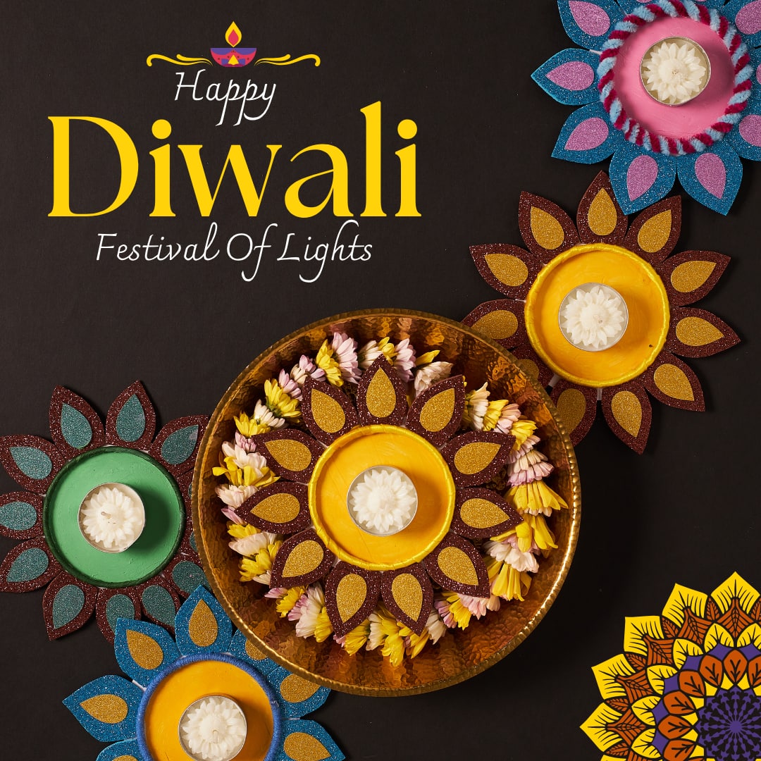 Happy Deepawali (Diwali) Wishes / Images / Pictures (canva)