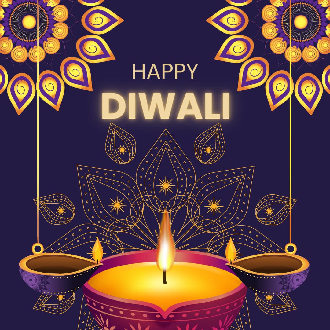 Happy Deepawali (Diwali) Wishes / Images / Pictures (canva)
