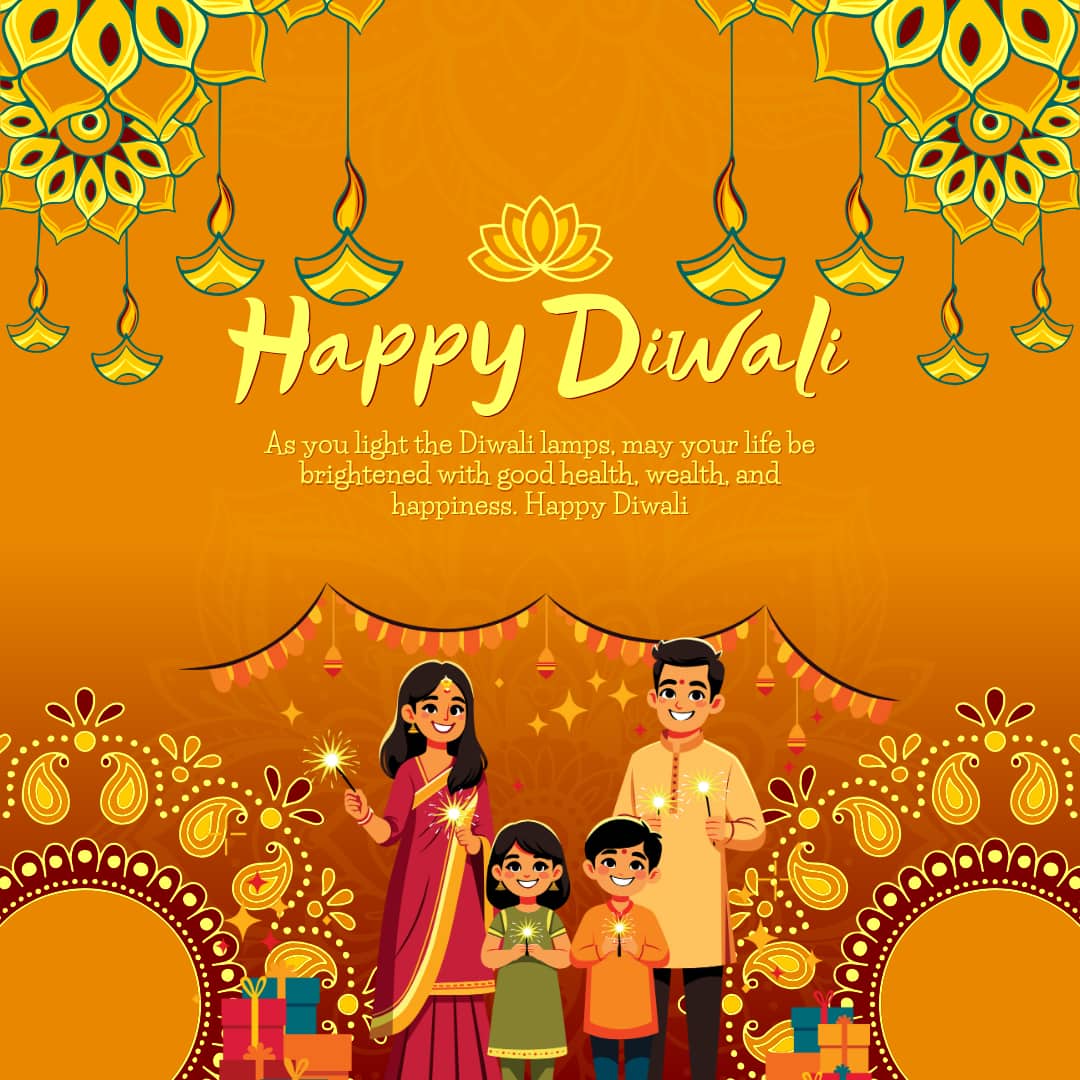 Happy Deepawali (Diwali) Wishes / Images / Pictures (canva)