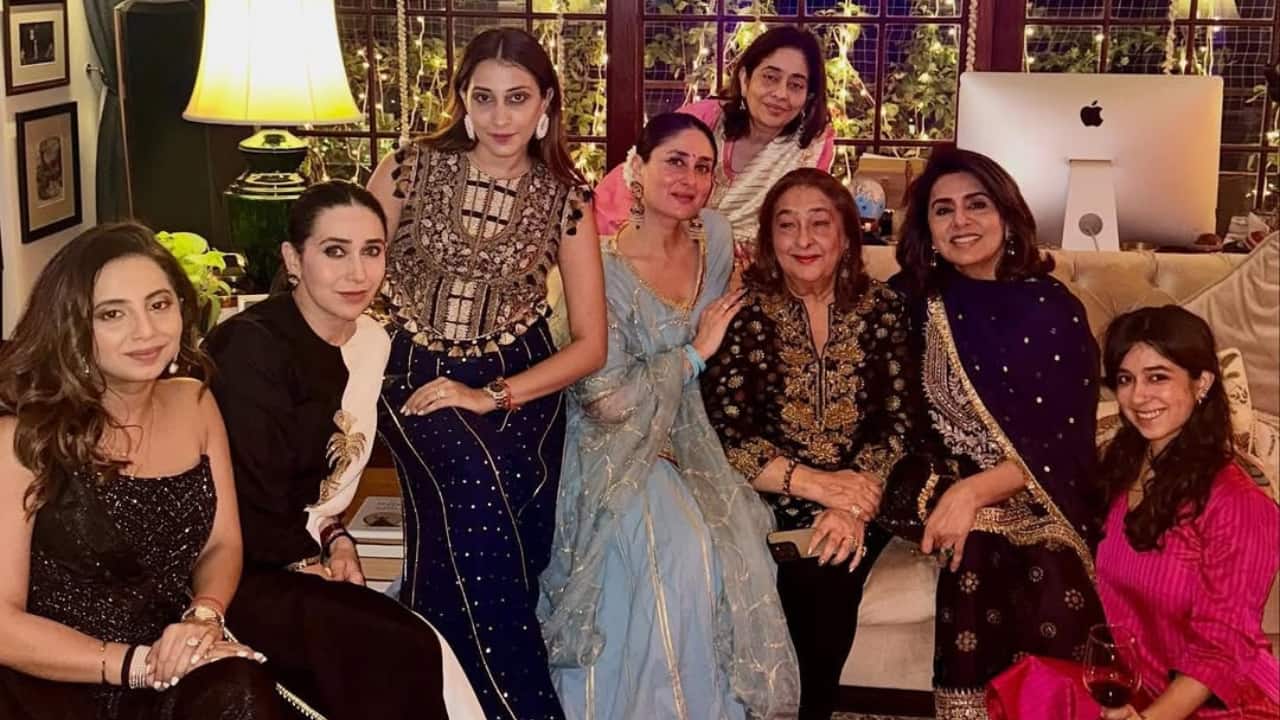PICS: Alia Bhatt, Kareena Kapoor, Randhir Kapoor and others shine in the Kapoor family Dhanteras celebration