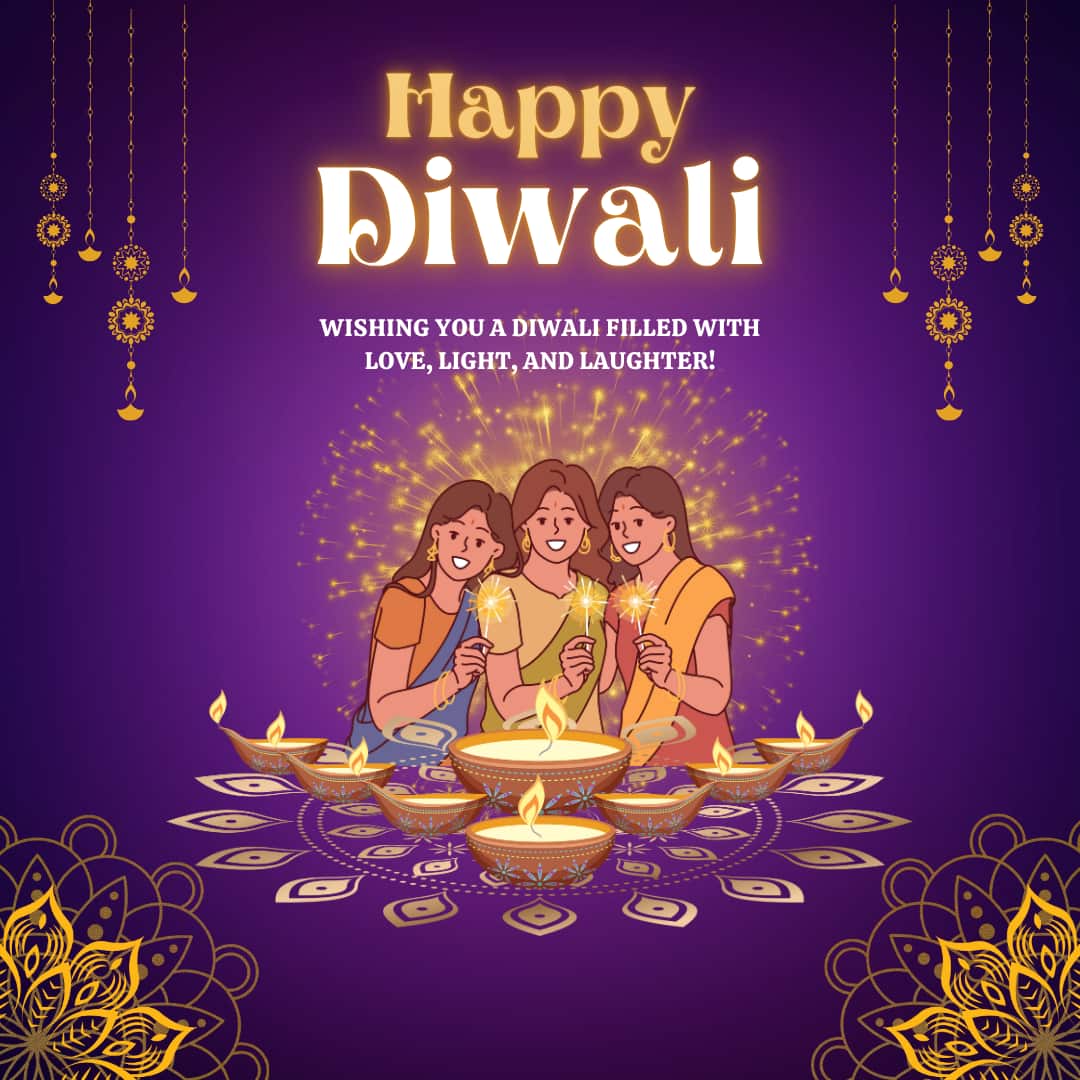 Happy Diwali 2025 Images and Pictures (canva)