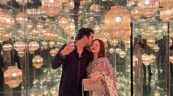 Ahaan Panday celebrates Diwali with his mom
