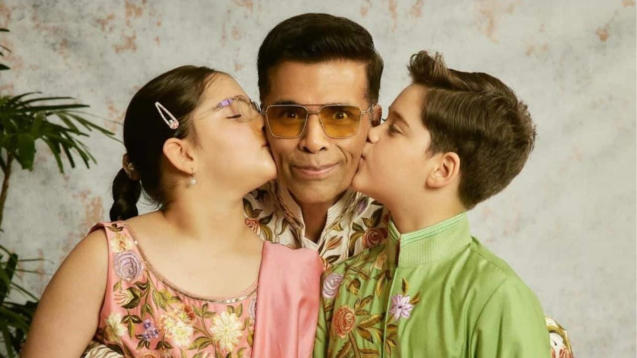 Karan Johar shares adorable Diwali photos with twins Yash and Roohi; Fans shower love