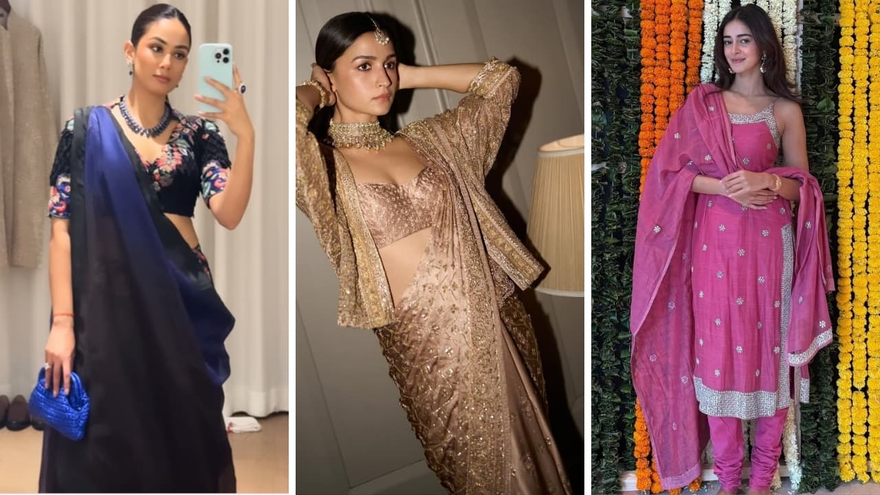 Ananya Panday wears a Rohit Bal suit from her mom’s closet, Alia Bhatt dons a 30-year-old design: Celebs rewear and revive vintage styles this Diwali