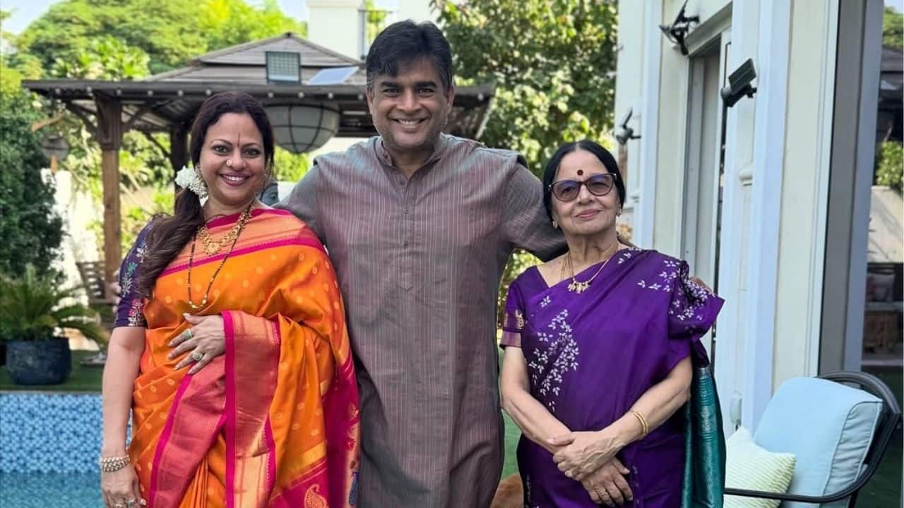 R Madhavan’s Diwali family photo with wife Sarita Birje and mother wins hearts online, see here