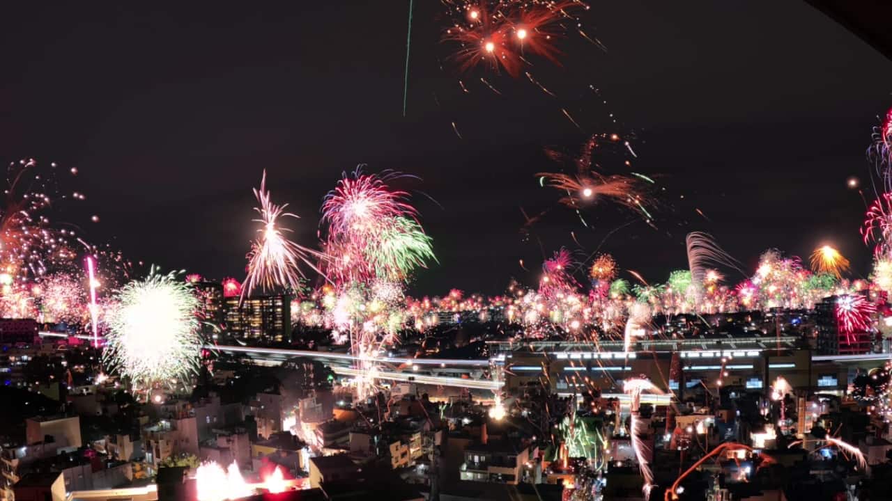 Creator's stunning video of 'magical' Bengaluru skies on Diwali leaves internet in awe, including FM Sitharaman