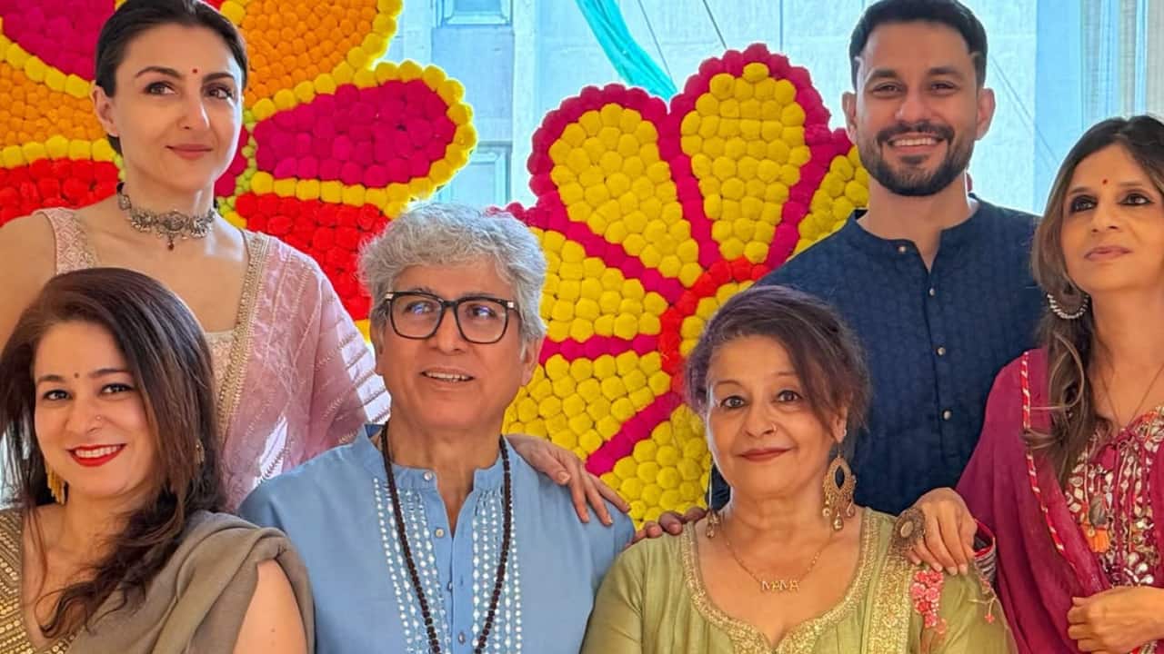 Soha Ali Khan, Kunal Khemu celebrate Diwali 2025 with family, share inside pics from festive puja