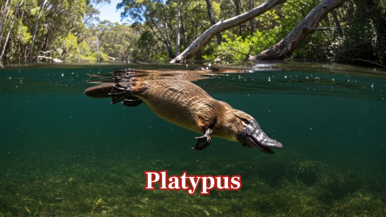 Platypus: The platypus, a unique egg-laying mammal, lays two soft-shelled eggs, which the mother warms by curling up around them. (Image: Canva) Platypus: The platypus, a unique egg-laying mammal, lays two soft-shelled eggs, which the mother warms by curling up around them. (Image: Canva)
