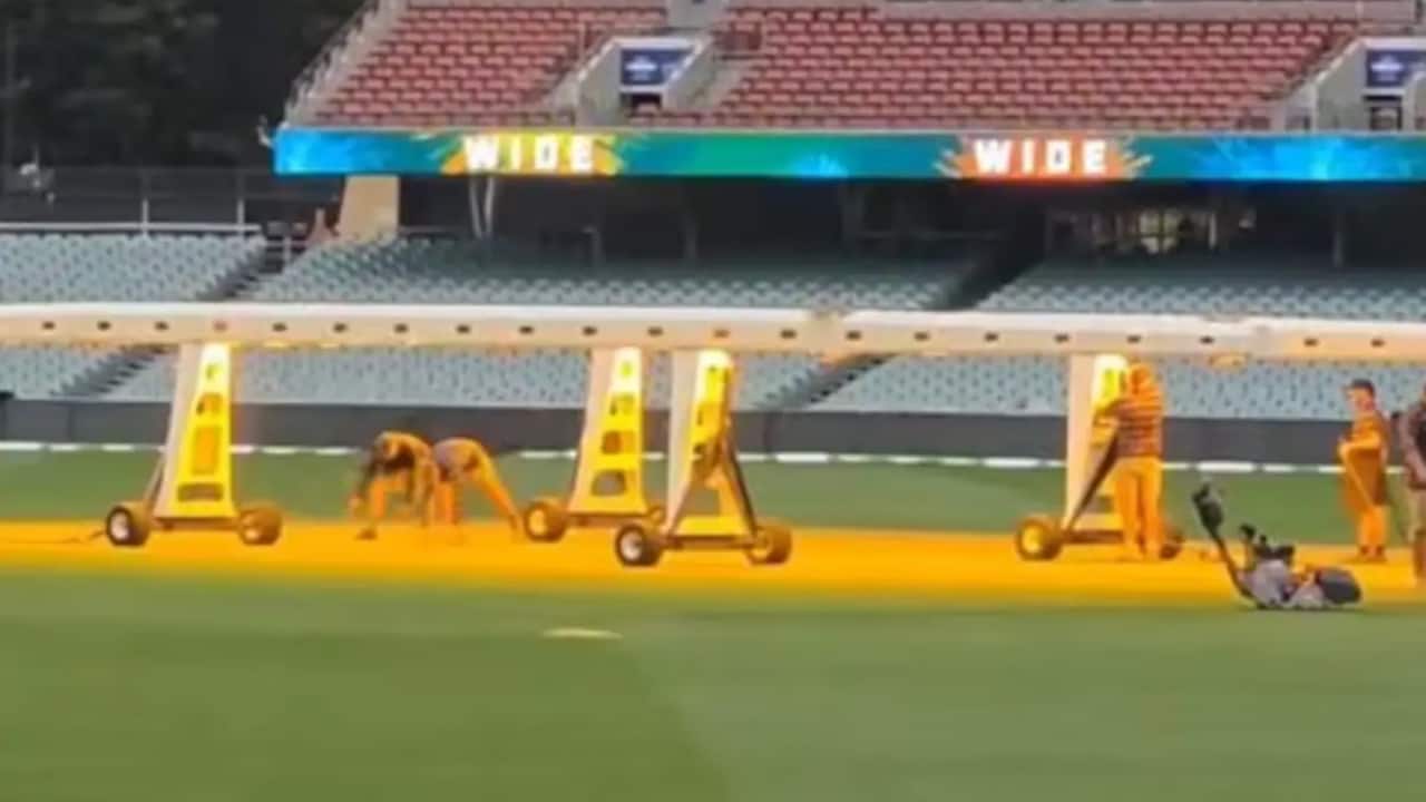 Australia turn to UV lights to prepare Adelaide pitch ahead of second ODI against India