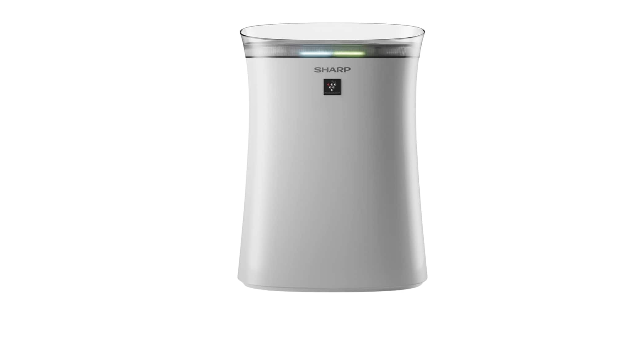 Sharp FP-F40E-W — Rs 9,996 (39% off)  Dual purification with True HEPA + carbon + pre-filter according to the title. Shows Amazon’s Choice badge. Claimed 7-year warranty support mentioned in the title. EMI from Rs 3,332/month for 3 months.