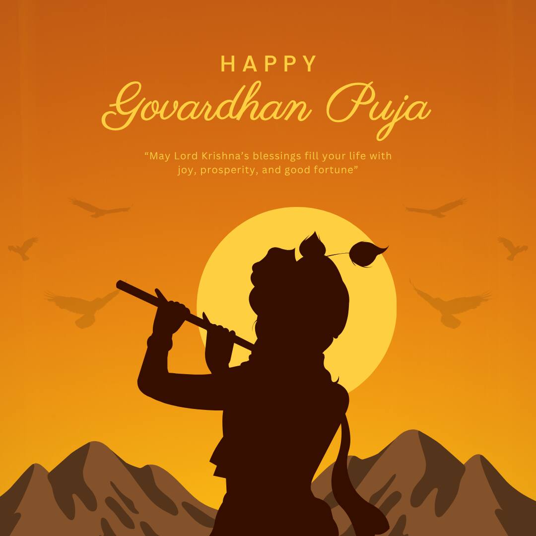 Happy Govardhan Puja Pictures and Images (canva)
