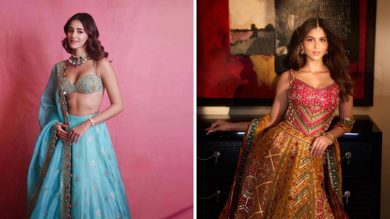 Gen Z celebs Suhana Khan, Ananya Panday, and others nail festive lehenga looks for Diwali 2025