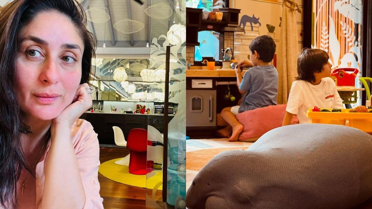 Kareena Kapoor Kareena Kapoor posted a photo of herself celebrating Diwali in a kids' club with her sons, Taimur and Jeh. The actress posted a number of photos on her social media handle and wrote in the caption, “This Diwali was in the kids club…Cause never lose the child in you my friends ..Love and Light Everyone..Stay blessed… &quot;never lose the child in you.&quot;