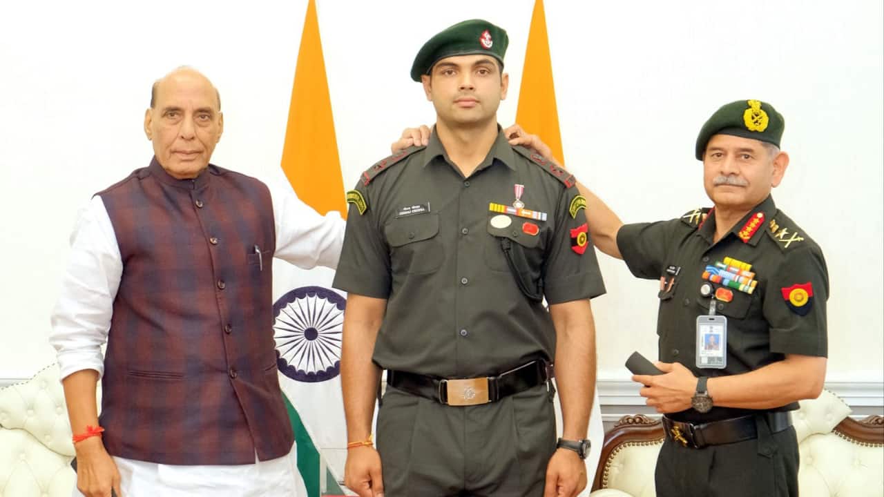 India’s Golden Boy Neeraj Chopra honoured as Lieutenant Colonel in the Indian Army