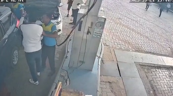 The altercation, which occurred on Tuesday, was caught on CCTV cameras along with the audio.