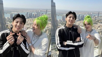 BTS’ Jungkook and Billie Eilish surprise fans with new pictures, fueling collaboration rumours: See pics