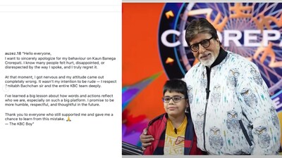 KBC 17 contestant Ishit Bhatt apologises after receiving backlash for behavior with Amitabh Bachchan, says "my attitude came out completely wrong..."