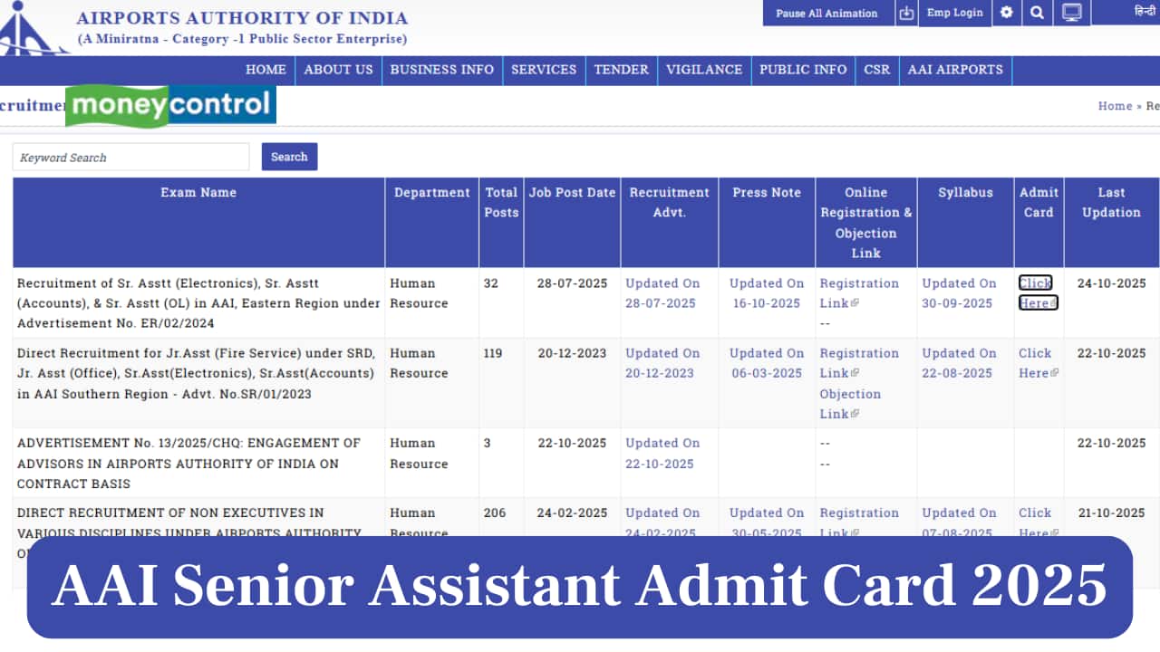AAI Senior Assistant Admit Card 2025 Out @aai.aero, Check Download Link Here AAI Senior Assistant Admit Card 2025 Out @aai.aero, Check Download Link Here