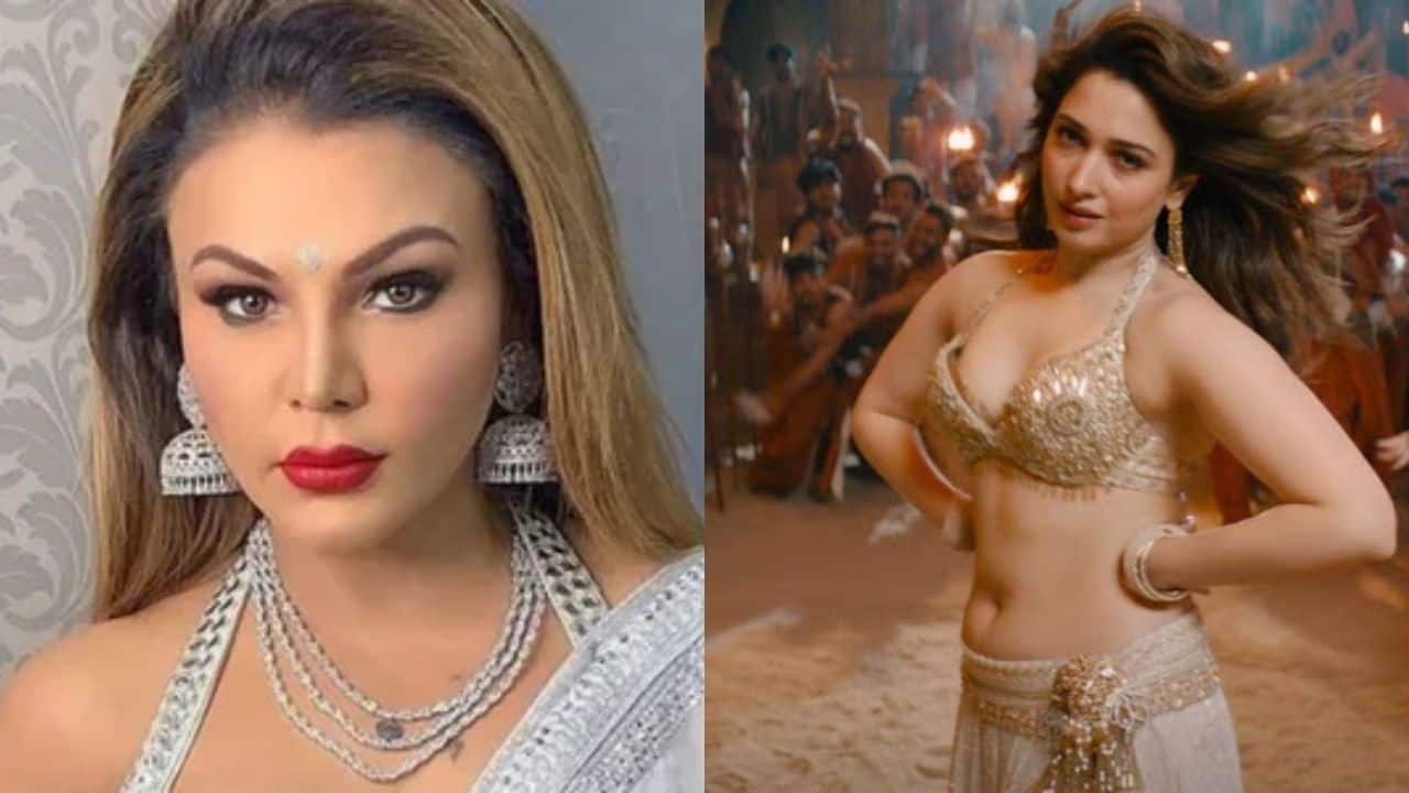 Rakhi Sawant takes a fresh jibe at Tamannaah Bhatia doing item numbers; says, 'Yeh beer bar type ke song humein suit karte hain'