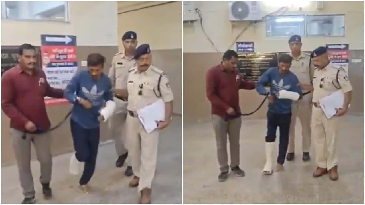 Man arrested for molesting Australian women cricketers limps with broken foot, hand. Video