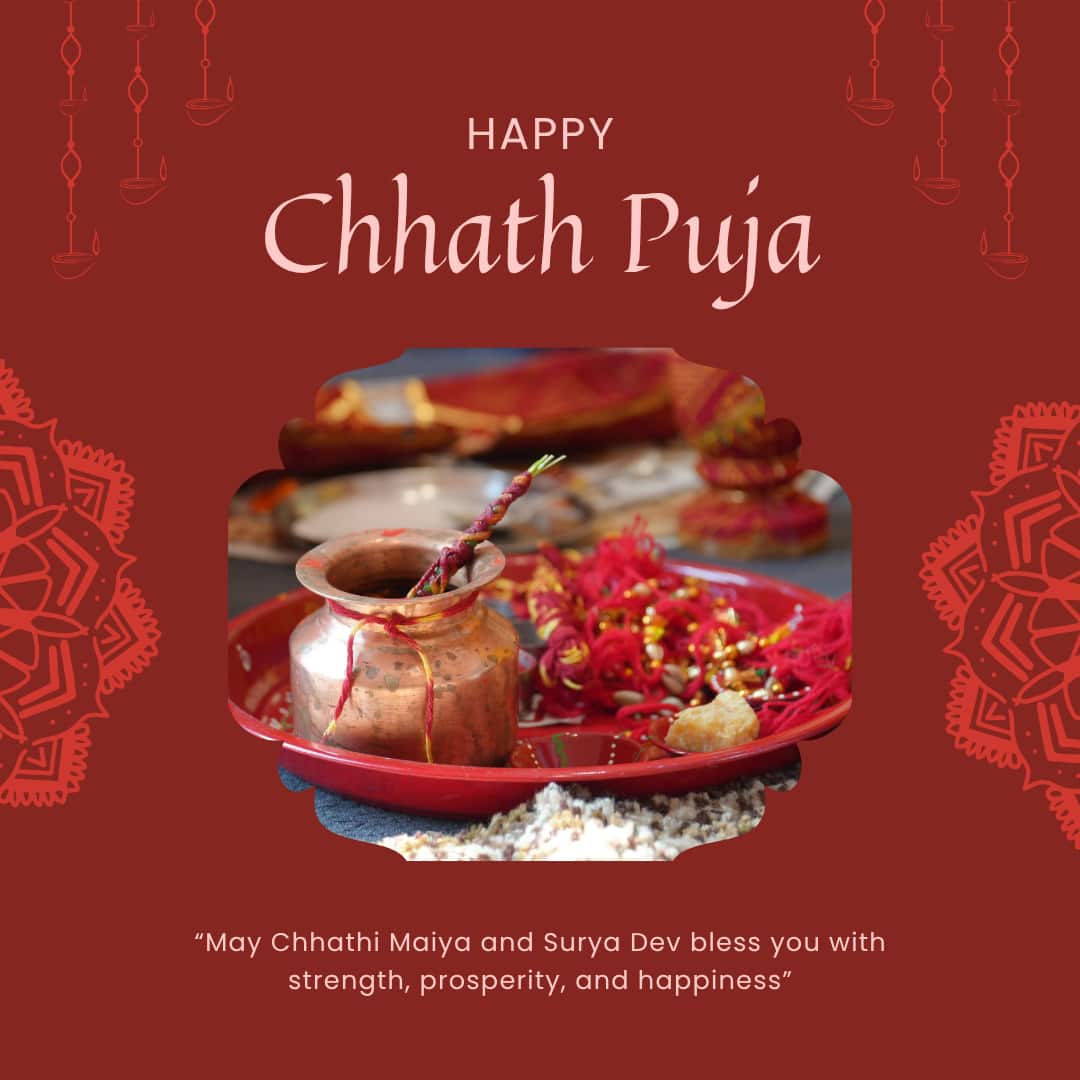 Happy Chhath Puja 2025 Images and Pictures (canva)